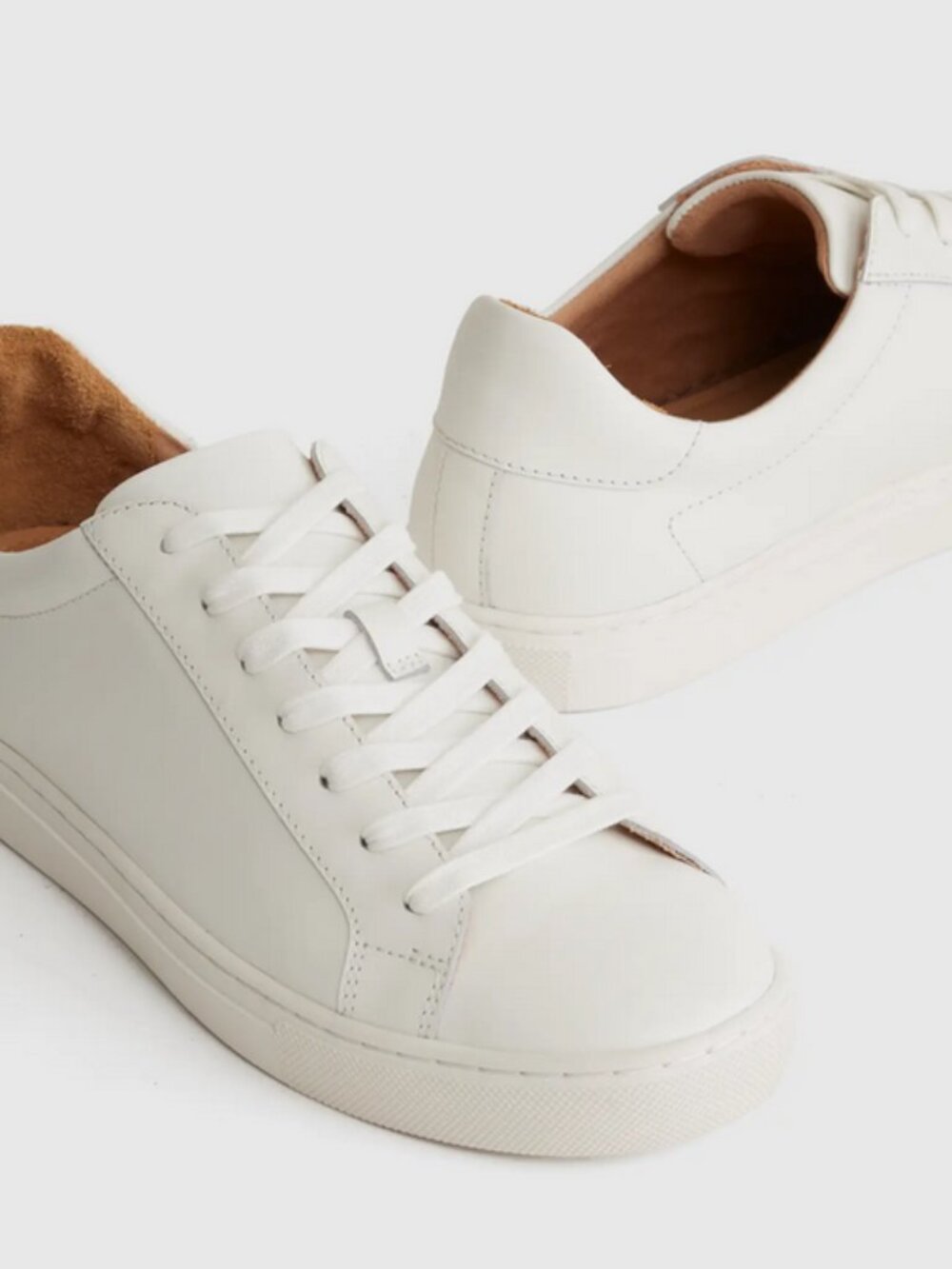 Quince 100% Leather Everyday Sneaker, White, sz 10